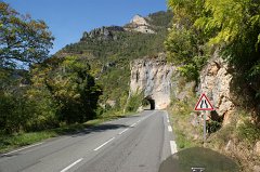 Tunnel in den Gorges du Tarn