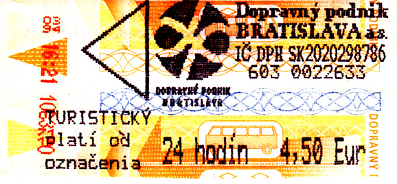 Fahrkarte Bratislava