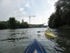 Brückenbaustelle in Ochsenfurt