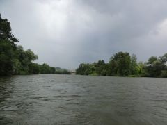 Da hinten gibt das gleich Regen