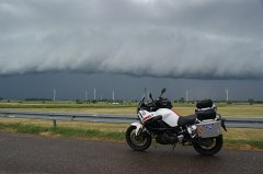 Da zog ein echtes Unwetter auf