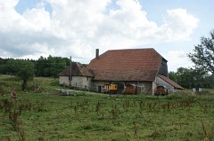 Zigeunerwagentreffen beim verlassenen Hof